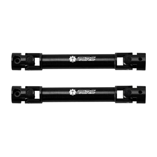 2PCS Hard Steel Extended Longer Drive Shafts with D Shaped Hole for Axial AX24 XC-1 (Match Upgraded Extended Chassis Suspension Links) - style: Longer Drive Shafts