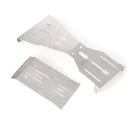 LCX Racing 1/10 RC Crawler Car Stainless Steel Chassis Guard Skid Plate Guard Armor for RC Truck Arrma Fury, Upgrades Parts Accessories