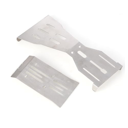 LCX Racing 1/10 RC Crawler Car Stainless Steel Chassis Guard Skid Plate Guard Armor for RC Truck Arrma Fury, Upgrades Parts Accessories