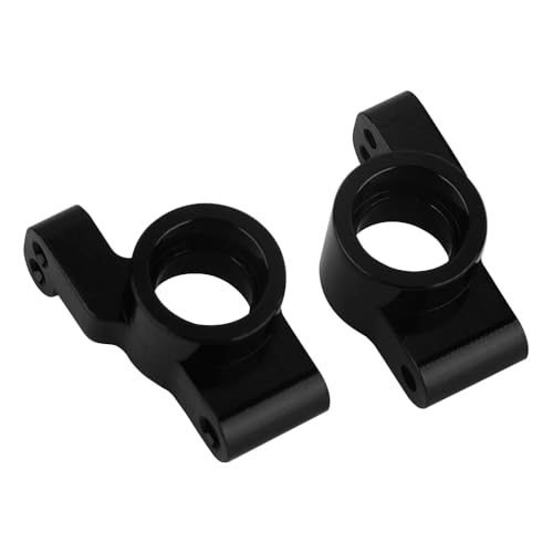 Aluminum Steering Knuckles, C Hubs Front Rear Shock Mount Suspension Arms Transmission Cover Wheel Hex for 1/24 Buggy Losi Micro-B Upgrade Set,8 Set (Black) - color: Black