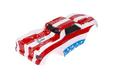 Custom Body USA Flag Style Compatible for V1 Traxxas Maxx 1/10 4X4 4WD Truck Shell Cover(Truck not Included) MX-F-01