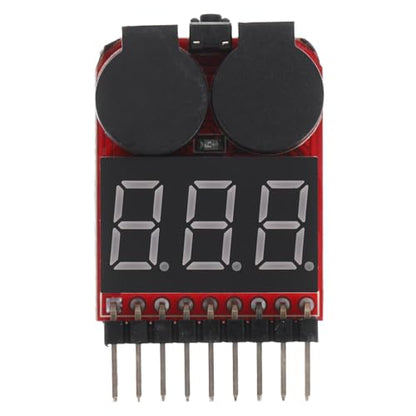 Generic Lithium Ion Battery Tester Digital Volt Gauge Low Voltage Alarm Battery Checker Voltage Checker