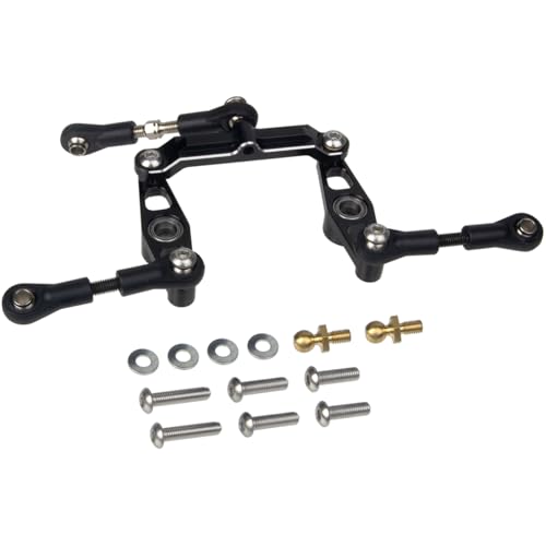 1/10 RC Car Aluminum Ball Bearing Crank Steering Arms Set for Tamiya TT-02 / TT-02D / TT-02E Racing Car Upgrade Parts