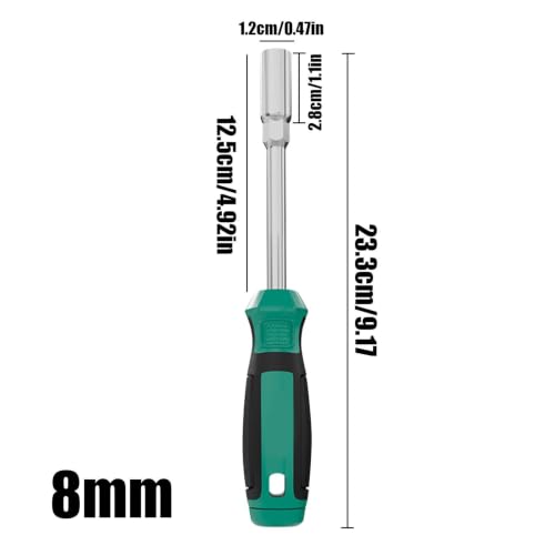 Hex Nut Wrench 5-13mm Comfort Grip Nonslip Hand Grips | Nut Driver Screwdriver Hand Tool Set for Tightening Loosening Fasteners on Rc Quadcopter Helicopter Car Airplane Models - color: 8