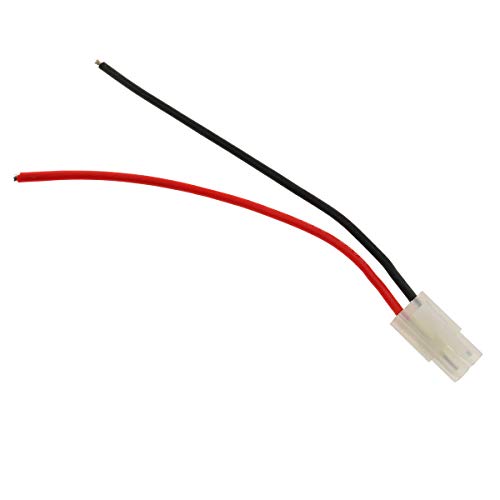 E-outstanding 2pcs 16AWG 15cm Tamiya Plug Connector Male and Female Adapter Cable Wire for RC Lithium Battery Charge