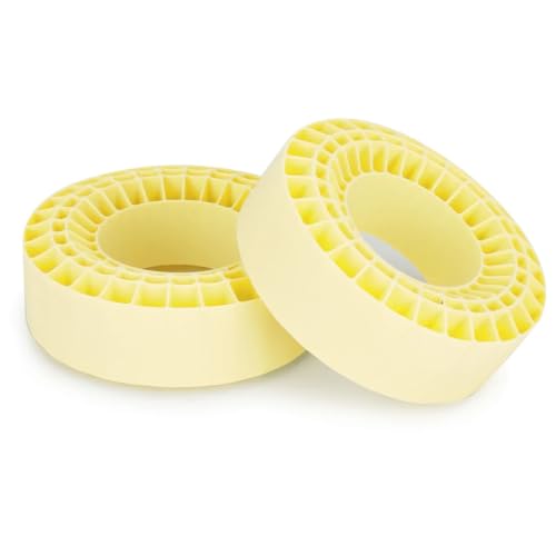 RC 2.2” Silicone Tire Inserts, 45A Silicone Rubber Inner Liners, Waterproof, for 2.2 Crawler Tires (Yellow, 4PCS) - color: Yellow