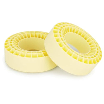 RC 2.2” Silicone Tire Inserts, 45A Silicone Rubber Inner Liners, Waterproof, for 2.2 Crawler Tires (Yellow, 4PCS) - color: Yellow