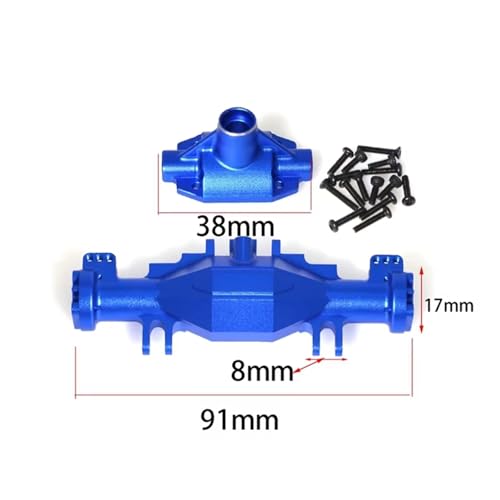RC Cars Crawler Parts Compatible with LOSI for Mini for LMT 4X4 for Brushed for Monster Truck 1/18 RC Car Upgrade Front Rear Axle Bridge Shell Kit