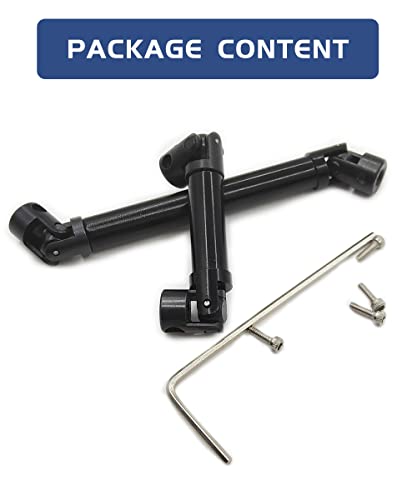 Steel RC Drive Shaft for 1/24 SCX24 AXI00002 JLU AXI00001 C10 Upgrate | SCX24 Driveshaft Hardened Steel Upgrade Parts,High Strength,Wear Resistant,CNC machined - size: For SCX24 C10
