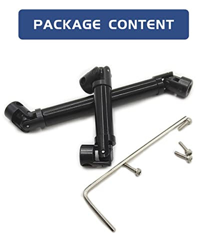 Steel RC Drive Shaft for 1/24 SCX24 AXI00002 JLU AXI00001 C10 Upgrate | SCX24 Driveshaft Hardened Steel Upgrade Parts,High Strength,Wear Resistant,CNC machined - size: For SCX24 C10