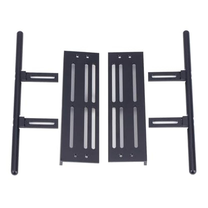 RC Crawler Pedals RC Side Board RC Steps Plate Rock Sliders Running Boards Foot-Plate for 1/10 RC Crawler Car SCX10 I II TRX4 CC01 RGT 86100 GEN8 Wrangler Chassis Parts(Red) - color: Red