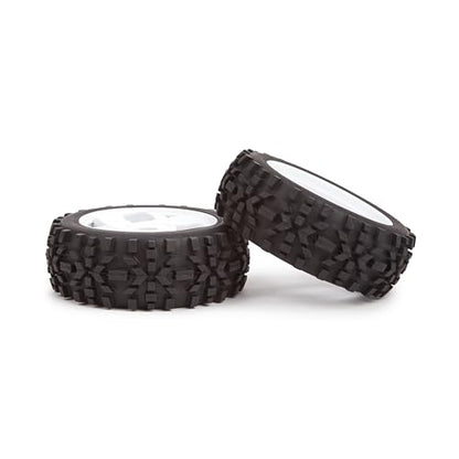 118mm 1/8 RC Off-Road Buggy Tires & Wheels Set, 17mm Hex Hub, 4 Pcs, for ARRMA, Traxxas, Redcat, Team Losi, Kyosho, VRX, HPI, HSP, Hobao