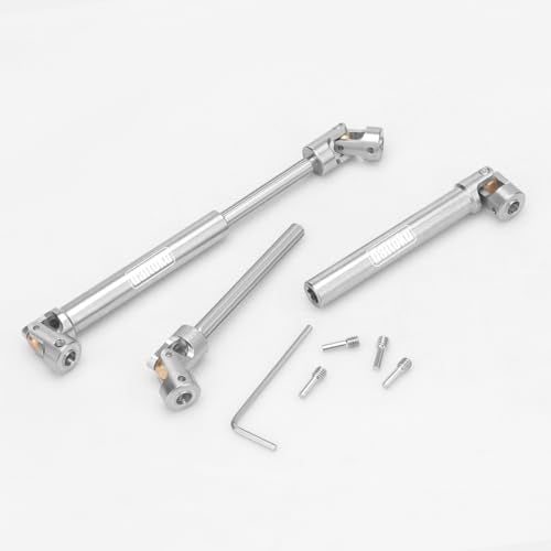 daitoku Stainless Steel Drive Shaft (112-165mm) for 1/10 Traxxas TRX6 Axial SCX10 Wraith Capra D90 TF2 Redcat GEN8 RC Crawler Car (2PCS)