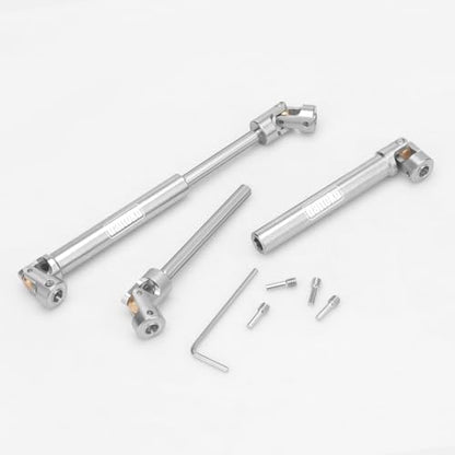 daitoku Stainless Steel Drive Shaft (112-165mm) for 1/10 Traxxas TRX6 Axial SCX10 Wraith Capra D90 TF2 Redcat GEN8 RC Crawler Car (2PCS)