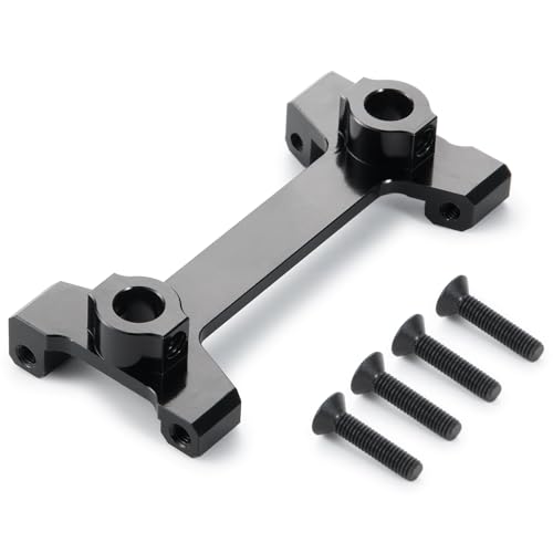 Aluminum Rear Body Shell Mount Stand for 1/10 Axial SCX10 III AXI03007 RC Crawler Car Upgrades Parts Accessories, Rear Shock Tower Braces Body Post Mounts (Black) (Rear Body Shell Stand) - color: Rear Body Shell Stand