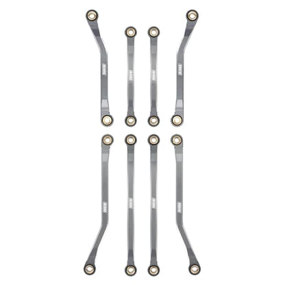 INJORA High Clearance Chassis Links CNC Aluminum Links Set for TRX4M Defender Bronco 1/18 Upgrade Parts (Grey)