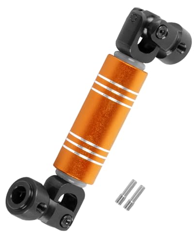 RC 78-86MM Crawler Drive Shaft Upgrades Part for 1/10 Axial SCX10 SCX10 II 90046 SCX10 III AXI03007 TRX4 D90,Universal Driveshaft,Steel and Aluminum axles,Gold(1PCS) - size: 78-86MM