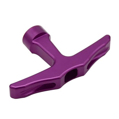 Alloy CNC Pull Starter Handle for Zenoah CY Rovan TSRC Engine (Purple) | for 1/5 Hpi Rofun Km Baja Lois 5ive-T FG GoPed Redcat Rc Car Parts - color: Purple