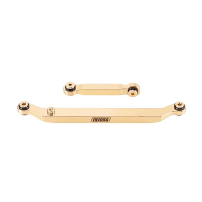 INJORA Brass Steering Links 14g for 1/24 RC Crawler Axial SCX24 Upgrade - color: Brass