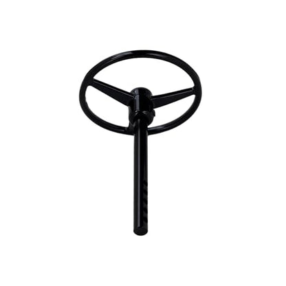 Aluminum Universal RC Steering Wheel for 1/10 Scale RC Crawler Car Axial SCX10 TRX4 D90 D110 Interior Accessories (Black) - color: Black