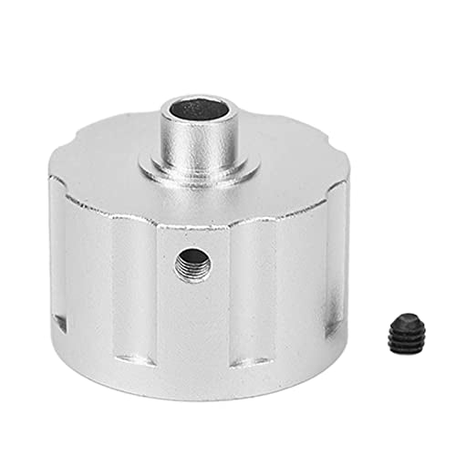 RC Car Differential Case Aluminum Alloy Differential Housing Replacement Kit for 8 Remote Control Vehicles Enhanced Durability Reduced Design Easy Installation (Silver) - color: Silver