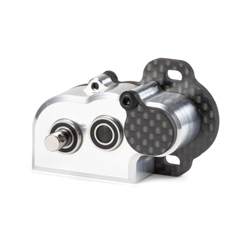 Tiny Portal Transmission 48P Gearbox with Slipper Pad for 1/10 LCG Chassis Cheater Rigs Capra AR45P CP44 Enduro Comp Fox Portal Axle Comp Builds (Silver) - color: Silver