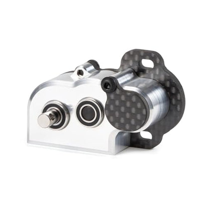 Tiny Portal Transmission 48P Gearbox with Slipper Pad for 1/10 LCG Chassis Cheater Rigs Capra AR45P CP44 Enduro Comp Fox Portal Axle Comp Builds (Silver) - color: Silver
