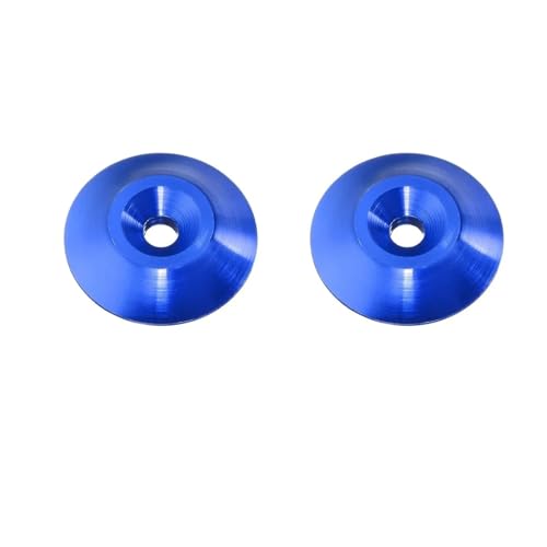RC Car Repair Kit 1/8 2pcs Rear Tail Wing Gasket RC Car General Purpose Fixed Tail Protection Accessories(Blue) - color: Blue