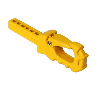 Metal RC Crawler Trailer Hook Tow Hitch for 1/10 RC Crawler Traxxas TRX4 Axial SCX10 Rear Bumper Parts (Yellow) - color: Yellow