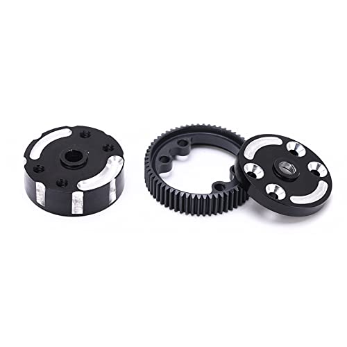 Alomejor Aluminum Alloy Sealed Differential Case, CNC Steel Gears Lightweight Durable for Slash 1/10 RC Car, with 4 O Rings to Prevent Leakage