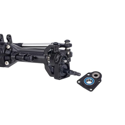 TRX4M Brass Axles, 216.4g Portal Axles CNC +10mm Front & Rear Complete Set with Lay-Down Servo Mount & Links for 1/18 TRX4M RC Crawler Car Upgrades Parts DIY