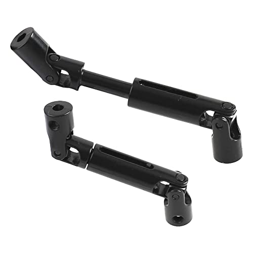 Share Goo Universal RC Drive Shaft 58mm-71mm Compatible with MN Model MN90 MN91 MN45 MN99 MN96 MN99S WPL D12 B14 B16 B24 B36 C14 C24 C34 1/12 1/16 RC Crawler Car Upgrade Parts (Black)