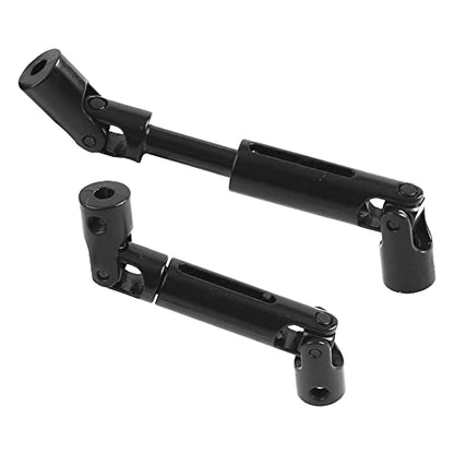Share Goo Universal RC Drive Shaft 58mm-71mm Compatible with MN Model MN90 MN91 MN45 MN99 MN96 MN99S WPL D12 B14 B16 B24 B36 C14 C24 C34 1/12 1/16 RC Crawler Car Upgrade Parts (Black)