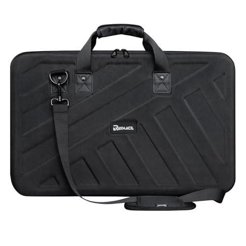 RAYMACE Lightweight Molded EVA Storage Case, DJ Controller Case | Shockproof Foam and Shoulder Strap(28.7x 16.3 x 5.5 inch） - size: 28.7x 16.3x 5.5 Inch