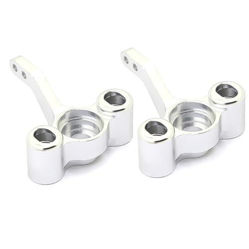 Aluminum Front Steering Cup RC Upgraded Parts for HSP 1/10 94122 94188 94144 94155 94177 RC Car, Silver - color: Silver Front Steering Cup
