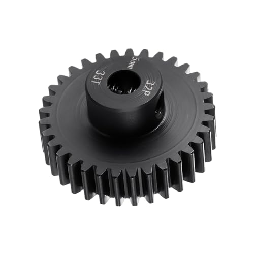 Steel 32P 5mm Pinion Gear 33T Motor Gears for 1/10 1/8 RC Car Parts - size: 33T