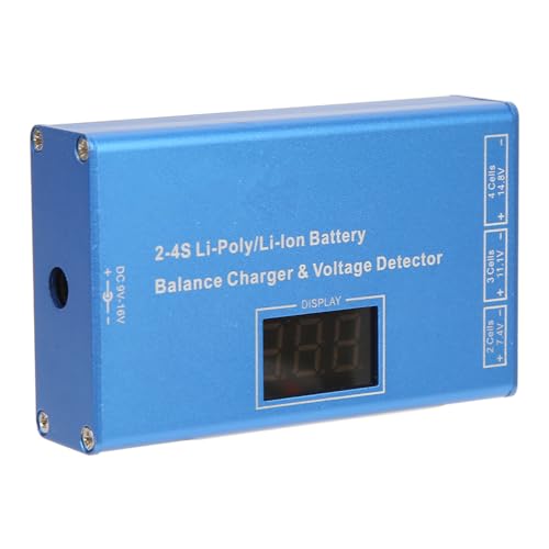 High Performance BC-4S15D RC Balance Charger with LED Display Lithium Battery Charger with Cable and Power Adapter for Remote Control Toys/Aircraft Models/Car Models