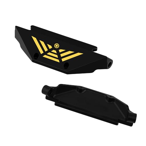 Brass Black Coating Side Plates Pedal Body Bracket for 1/24 RC Crawler Axial AX24 Car DIY Chassis Frame Kit Metal Upgrade Parts