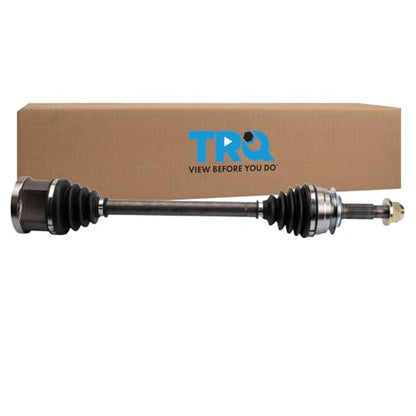 TRQ Front Driver Side CV Axle Assembly Compatible with 14-15 Infiniti Q50 AWD 16-18 Q50 V6 3.0L 3.5L AWD 13 G37 X Coupe 14-17 QX50 17-18 Q60 V6 3.0L 14-15 Q60 Coupe 13 EX37 - style: CSA32566
