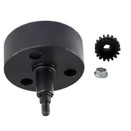 Alloy Clutch Bell and 17T Hardened Steel Pinion Gear Upgrade Set for 1/5 RC Hpi Baja 5B 5T 5SC - Enhanced Nut Fastening