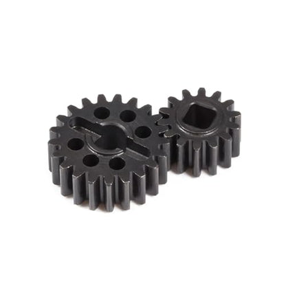 Heat Treated Steel 15T/20T Portal Overdrive Gear 36% OD 12T/23T Standard Gear for Axial 1/10 Capra F9 SCX10 III AR45 Portal Axle (14T 21T) - color: 14t 21t