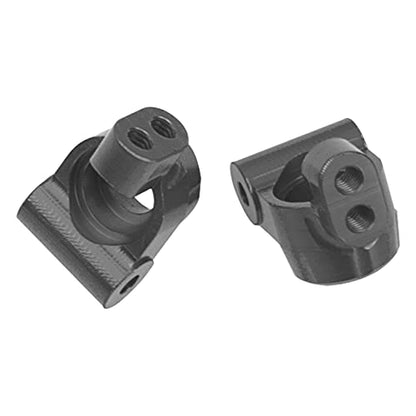 Auminum Alloy Steering Knuckle C-Hubs Bellcranks Set Compatible with Losi 1/18 Mini-T 2.0 2WD Stadium RC Truck Hop-Up Parts (Black) - color: Black