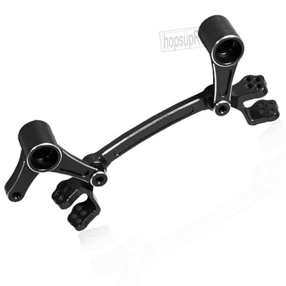 Aluminum Steering Bellcranks Servo Saver Upgrades Part for 1/8 Mojave 4X4 4S BLX RC Car,Drag Link Set w/Bearings Hops Up,Replaces ARA340200 Black - color: Black(steering)