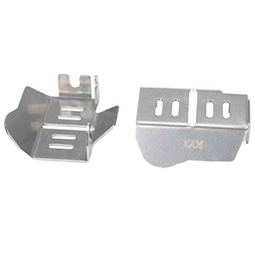 KYX Racing Stainless Steel Frame Protector & Skid Plate Chassis Guard & Axle Protective Plate Upgrades Parts Accessories for 1/10 Rc Crawler TRX-4 2021 Bronco