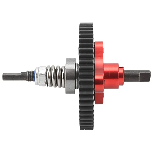 SUNGOOYUE 54T Spur Gear Complete Slipper Clutch Assembly, Aluminum Steel Differential Gear with Accuracy Manufactured Teeth, for Slash 4x4 Rustler HuanQi 727 1/10 RC Cars (Red) - color: Red