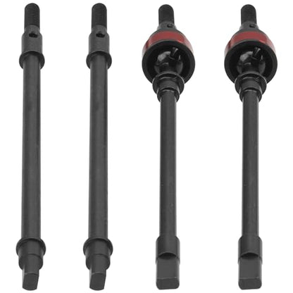 RC Front Rear Steel Drive Shaft CVD Dogbone Compatible with Axial SCX10 YQCQ-01 1/10 RC Crawler Car (Red) - color: Red