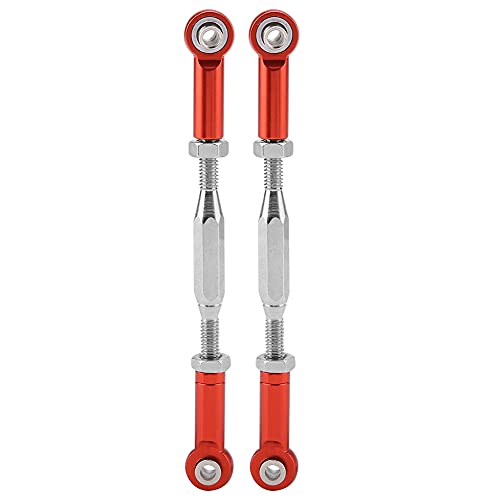 RC Steering Rod Arm, Aluminum Alloy Steering Linkage for Slash 1/10 Scale RC Truck with CNC Machining and Anodized Surface (2) - color: 2
