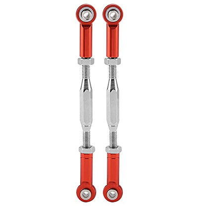 RC Steering Rod Arm, Aluminum Alloy Steering Linkage for Slash 1/10 Scale RC Truck with CNC Machining and Anodized Surface (2) - color: 2