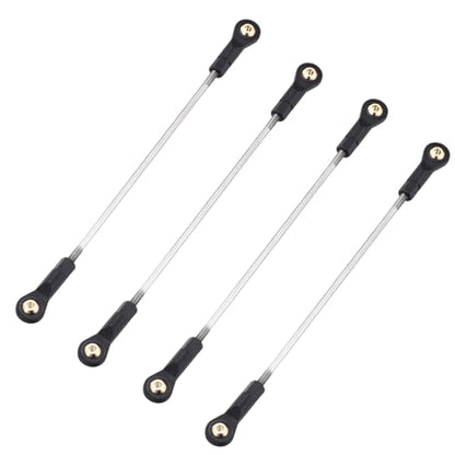 MECCANIXITY 2Pcs Adjustable Turnbuckles Camber Links, 144-154mm Turnbuckle Rod Steering Servo Linkage with M3 Ball Head Rod Ends for RC Car Replace Parts DIY - size: 144-154mm