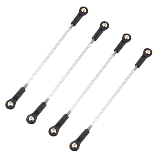 MECCANIXITY 2Pcs Adjustable Turnbuckles Camber Links, 144-154mm Turnbuckle Rod Steering Servo Linkage with M3 Ball Head Rod Ends for RC Car Replace Parts DIY - size: 144-154mm